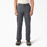 Dickies Men's Flex Regular Fit Cargo Pants - Charcoal Gray Size 42 32 (WP595)