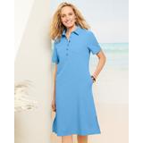 Draper's & Damon's Women's Look-Of-Linen Dress - Blue - XL - Misses