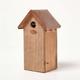 Homescapes Real Wood Great Tit Bird Box House with Copper Roof