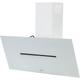 Elica SHY-WH-90 90 cm Angled Chimney Cooker Hood - White Glass - For Ducted/Recirculating Ventilation