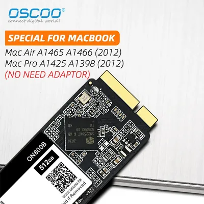 OSCOO-Disque dur SSD 128 Go 256 Go 512 Go 1 To pour MacPle2012Air A1465 A1466 2012Pro