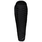 Grüezi Bag - Biopod DownWool Extreme Light 185 - Daunenschlafsack Gr bis 185 cm Körpergröße - 215 x 80 x 50 cm Schwarz