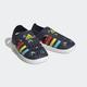 Badesandale ADIDAS SPORTSWEAR "WATER CLOSED TOE SUMMER SANDALE" Gr. 29, bunt (legend ink, bold orange, impact yellow) Schuhe Jungen