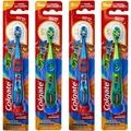 Colgate PJ Masks Toothbrush for Toddlers & Little Children with Suction Cup Kids 2-5 Years Old Extra - Pack of 4