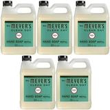 Mrs. Meyers Liquid Hand Soap Refill Basil Scent 33 Oz 5 Refills