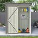 5ft Wx3ft. L Outdoor Garden Shed, Metal Lean-to Lockable Storage Shed