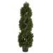 4' Double Pond Outdoor Cypress Spiral Topiary Tree