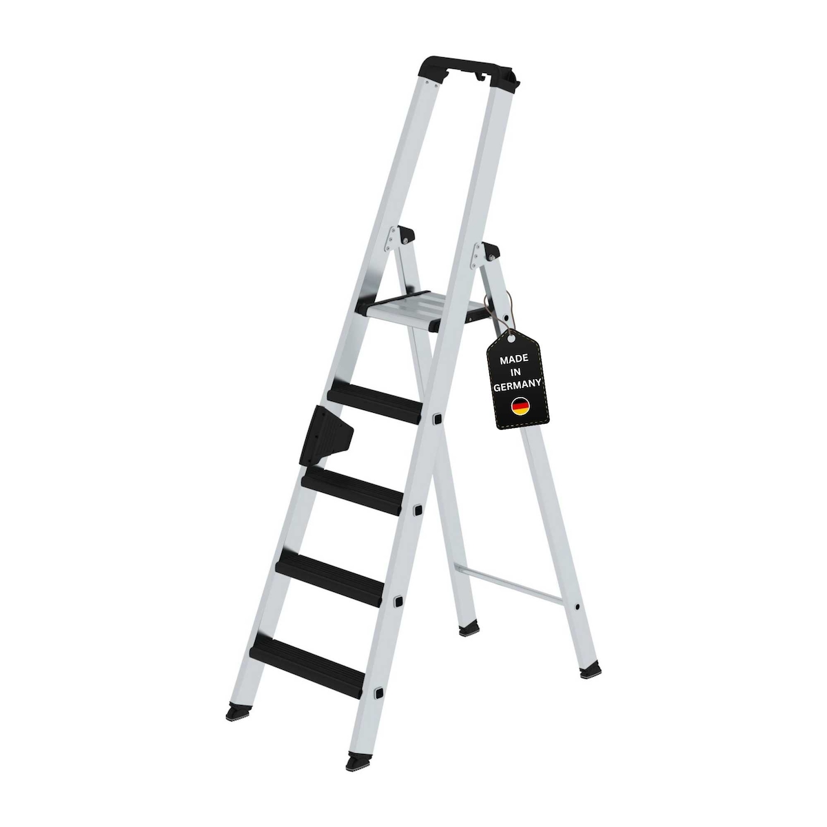 PROREGAL Stufen-Stehleiter einseitig begehbar mit clip-step relax 5 Stufen Image