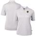 Women's Cutter & Buck Gray Milwaukee Brewers Virtue Eco Pique Stripe Top