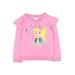 Jojo Siwa Sweatshirt: Pink Print Tops - Kids Girl's Size 13