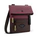 Sherpani Pica Small Crossbody Purse Nylon Crossbody Bag Lightweight Cross Body Bag Shoulder Bag Purses for Women RFID Protection (Rosewood)