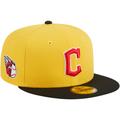Men's New Era Yellow/Black Cleveland Guardians Grilled 59FIFTY Fitted Hat