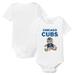 Infant Tiny Turnip White Chicago Cubs Teddy Boy Bodysuit