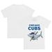 Infant Tiny Turnip White Chicago Cubs Shark Team T-Shirt