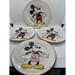 Disney Dining | Disney Mickey Plate & Co Dish Gibson Gabbay Mouse Collectible Vintage Set Of 4 | Color: Black/White | Size: Os
