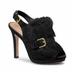 Coach Shoes | Like New Coach Bea Black Rabbit Fur Slingback Peep Toe Heels, Sz 5 | Color: Black | Size: 5