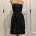 J. Crew Dresses | Black Strapless Silk Dress | Color: Black | Size: 6