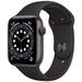 Pre-Owned Apple Watch Series 6 40mm GPS + Cellular Unlocked - Space Gray Aluminum Case - Black Sport Band (2020) - Fair