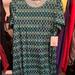 Lularoe Dresses | Blue Arrow Patterned Lularoe Carly Dress. Never Worn | Color: Blue | Size: Xs