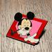 Disney Accessories | Disney Parks Laughing Mickey Mouse Diamond Colorful Pin 2013 Trader | Color: Black/Red | Size: Os