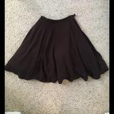 Anthropologie Skirts | Anthropologie Elevenses Full Circle Skirt | Color: Brown | Size: 2