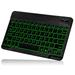 UX030 Lightweight Ergonomic Keyboard with Background RGB Light Multi Device slim Rechargeable Keyboard Bluetooth 5.1 and 2.4GHz Stable Connection Keyboard for Lenovo Legion Duel 2