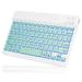 UX030 Lightweight Ergonomic Keyboard with Background RGB Light Multi Device slim Rechargeable Keyboard Bluetooth 5.1 and 2.4GHz Stable Connection Keyboard for Tecno Spark 5 Air