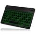 UX030 Lightweight Ergonomic Keyboard with Background RGB Light Multi Device slim Rechargeable Keyboard Bluetooth 5.1 and 2.4GHz Stable Connection Keyboard for vivo X80