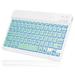 UX030 Lightweight Ergonomic Keyboard with Background RGB Light Multi Device slim Rechargeable Keyboard Bluetooth 5.1 and 2.4GHz Stable Connection Keyboard for Motorola Moto G Stylus 5G