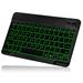 UX030 Lightweight Ergonomic Keyboard with Background RGB Light Multi Device slim Rechargeable Keyboard Bluetooth 5.1 and 2.4GHz Stable Connection Keyboard for Realme GT Neo 3 150W