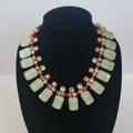 J. Crew Jewelry | Fabulous J Crew Lucite Statement Necklace | Color: Gold/Green | Size: Os