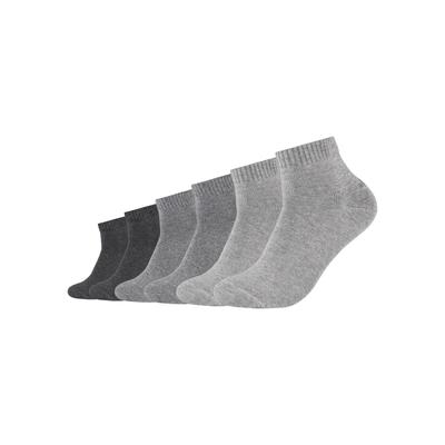 Kurzsocken S.OLIVER "originals", Damen, Gr. 39-42, grau (grautöne), Baumwollmischung, meliert, normal, Socken, mit weichem Bund Image