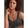 Bralette ANITA SINCE 1886 "Essentials Lace mit Schale" Gr. XL, N-Gr, grau (anthrazit) Damen BHs Bralettes