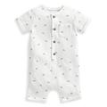 Mamas & Papas Baby Boys Turtle Shortie Romper - White, White, Size Up To 1 Month