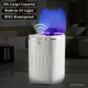 Poubelle à capteur automatique 18l avec lumière UV Rechargeable poubelle intelligente pour salle de