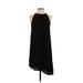 H&M Casual Dress - Shift Crew Neck Sleeveless: Black Print Dresses - Women's Size 4