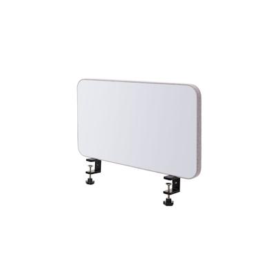 Mendler Tisch-Whiteboard HWC-G74, Büro-Sichtschutz Trennwand Schreibtisch Magnettafel Pinnwand, Stoff/Textil ~ 60x35cm grau Image