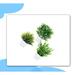 Primrue 3 - Piece Artificial Eucalyptus Topiary in Pot Set Plastic | 7 H x 5 W x 5 D in | Wayfair 79A9B0EC629048418C189A29B3E536E9