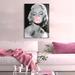 House of Hampton® Portrait of Marilyn Monroe People Pop Culture Historical Realism - Wrapped Canvas Photograph Canvas in Black/White | Wayfair