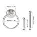 2Pcs Round Ring Pulls Drawers Knobs for Dresser Cupboard Wardrobe