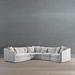 Pippa Modular Collection - Right-Facing Loveseat, Right-Facing Loveseat in Harbor Velvet InsideOut Performance - Frontgate