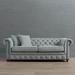 Logan Chesterfield Sofa - Copper Velvet InsideOut Performance, Standard 81" - Frontgate