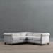 Logan Chesterfield 3-pc. Loveseat Sectional - Jolie Ivory - Frontgate