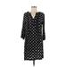 Old Navy Casual Dress - Shift V Neck 3/4 sleeves: Black Dresses - Women's Size Medium