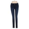 Joe's Jeans Jeans - Low Rise Skinny Leg Denim: Blue Bottoms - Women's Size 25 - Dark Wash