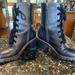 Coach Shoes | Coach Leather Boots W/ Satin & Suede Laces | Color: Black | Size: 8