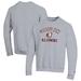 Men's Champion Gray Mississippi State Bulldogs Alumni Logo Arch Pullover Sweatshirt