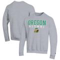 Men's Champion Gray Oregon Ducks Alumni Logo Pullover Sweatshirt