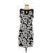 Connected Apparel Casual Dress - Sheath Keyhole Sleeveless: Black Dresses - Women's Size 8