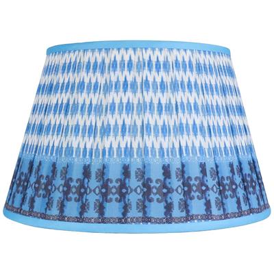 Navy and Turquoise Band Empire Lamp Shade 10x14x10...